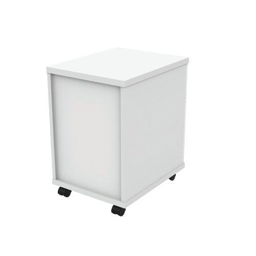 Astin 2 Drawer Mobile Under Desk Pedestal 400x500x590mm Arctic White KF77726