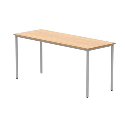 Astin Rectangular Multipurpose Table 1600x600x730mm Norwegian Beech/Silver KF77733