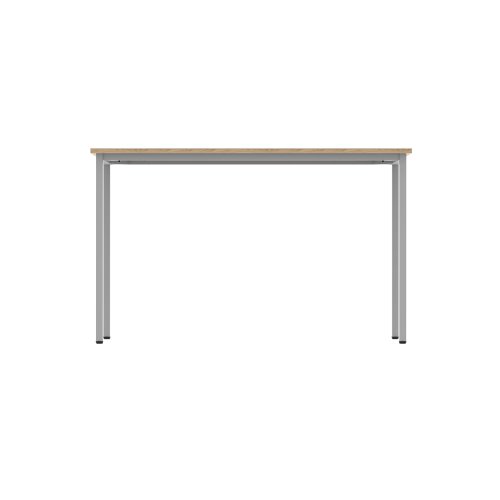 Astin Rectangular Multipurpose Table 1200x600x730mm Canadian Oak/Silver KF77736