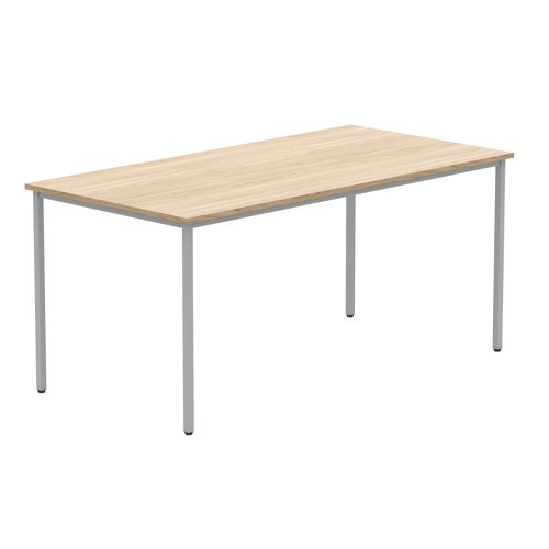 Astin Rectangular Multipurpose Table 1600x800x730mm Canadian Oak/Silver KF77739