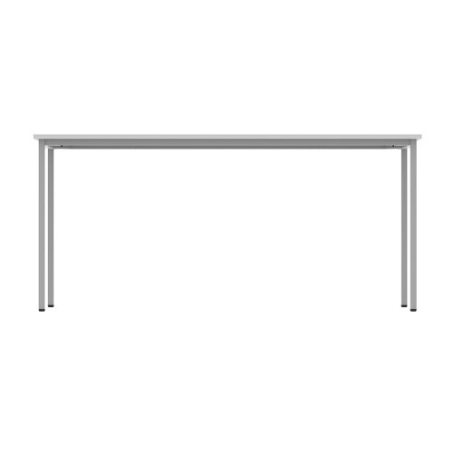 Astin Rectangular Multipurpose Table 1600x600x730mm Arctic White/Silver KF77741