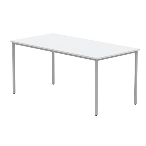 Astin Rectangular Multipurpose Table 1600x800x730mm Arctic White/Silver KF77743