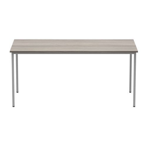 Astin Rectangular Multipurpose Table 1600x800x730mm Alaskan Grey Oak/Silver KF77747