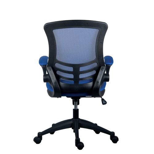 Jemini Jaya Mesh Back Chair with Folding Arms 680x670x1070mm Blue KF77785