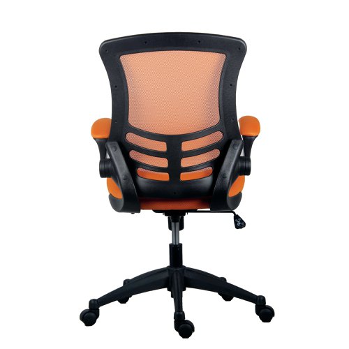 Jemini Jaya Mesh Back Chair with Folding Arms 680x670x1070mm Orange KF77787