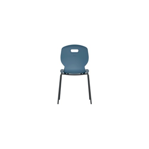 Titan Arc Four Leg Classroom Chair Size 6 Steel Blue KF77802