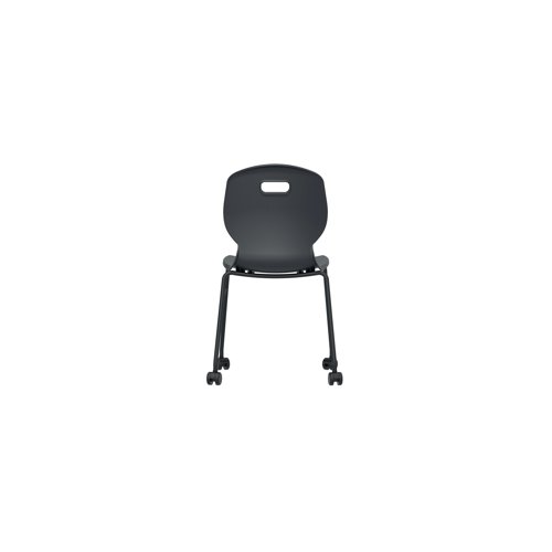 Titan Arc Mobile Four Leg Chair Size 6 Anthracite KF77831