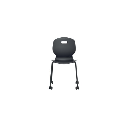 Titan Arc Mobile Four Leg Chair Size 6 Anthracite KF77831