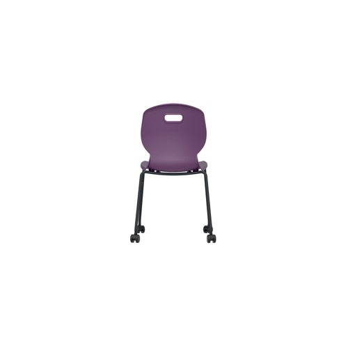 Titan Arc Mobile Four Leg Chair Size 6 Grape KF77834