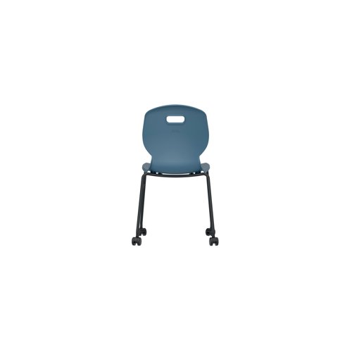 Titan Arc Mobile Four Leg Chair Size 6 Steel Blue KF77837