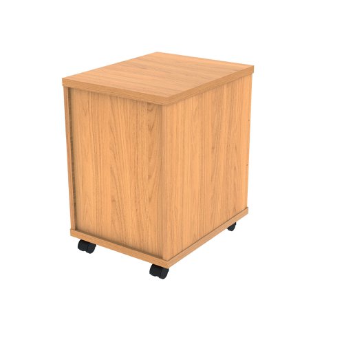 Polaris 3 Drawer Mobile Under Desk Pedestal 404x500x595mm Norwegian Beech KF77883