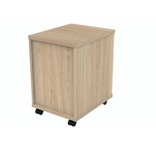 Polaris 2 Drawer Mobile Under Desk Pedestal 404x500x595mm Canadian Oak KF77884 KF77884