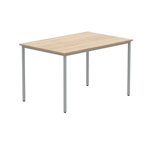 Polaris Rectangular Multipurpose Table 1200x800x730mm Canadian Oak/Silver KF77896