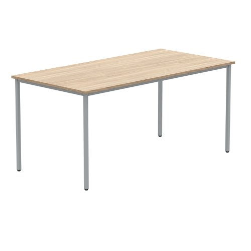 Polaris Rectangular Multipurpose Table 1600x800x730mm Canadian Oak/Silver KF77897