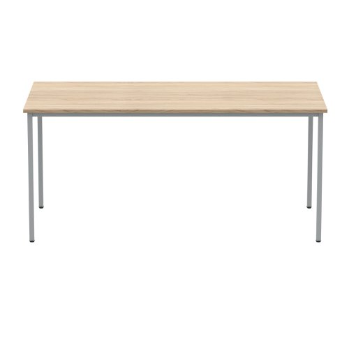 Polaris Rectangular Multipurpose Table 1600x800x730mm Canadian Oak/Silver KF77897