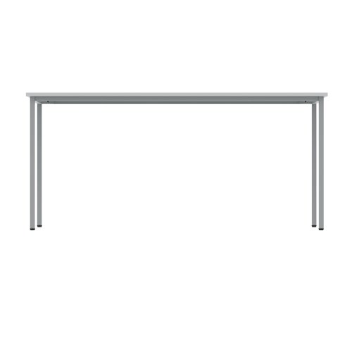 Polaris Rectangular Multipurpose Table 1600x600x730mm Arctic White/Silver KF77899