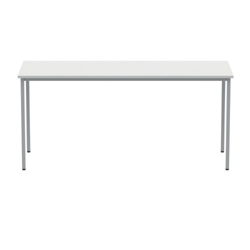 Polaris Rectangular Multipurpose Table 1600x600x730mm Arctic White/Silver KF77899