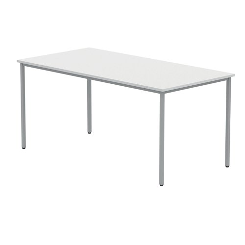 Polaris Rectangular Multipurpose Table 1600x800x730mm Arctic White/Silver KF77901