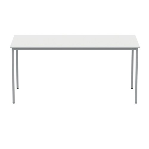 Polaris Rectangular Multipurpose Table 1600x800x730mm Arctic White/Silver KF77901