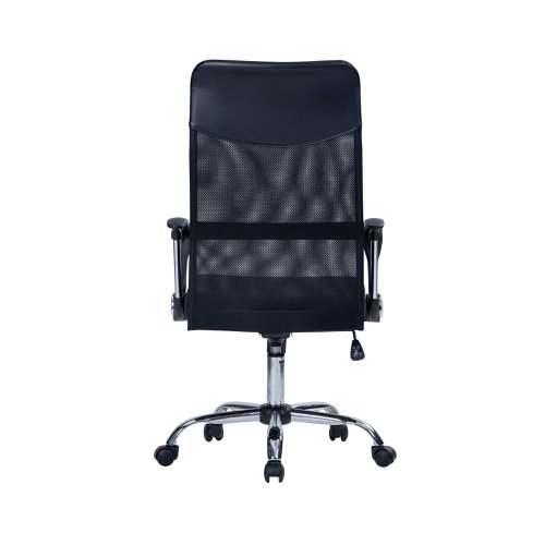 Jemini Carlos Mesh Back Chair with Arms 650x650x1090mm Black KF77909