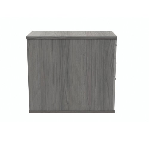 Polaris 3 Drawer Desk High Pedestal 404x800x730mm Alaskan Grey Oak KF78024