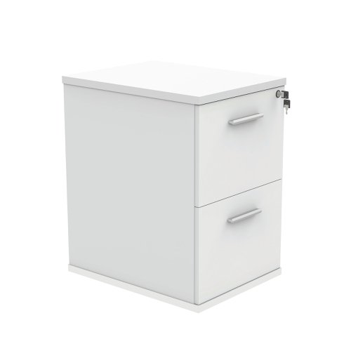 Polaris 2 Drawer Filing Cabinet 460x600x710mm Arctic White KF78103 | VOW