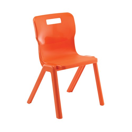 Titan One Piece Classroom Chair 432x408x690mm Orange KF78519