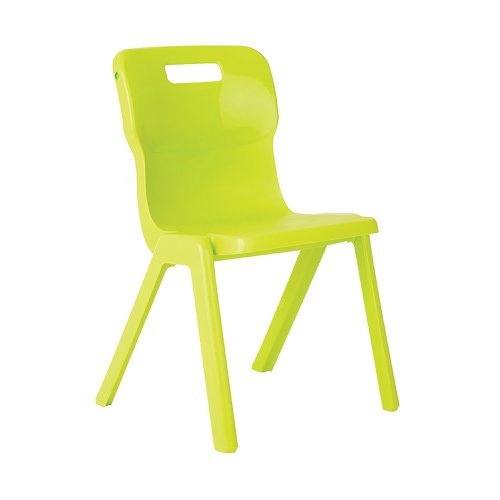 Titan One Piece Classroom Chair 480x486x799mm Lime KF78524