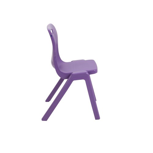 Titan One Piece Classroom Chair 482x510x829mm Purple (Pack of 30) KF78643