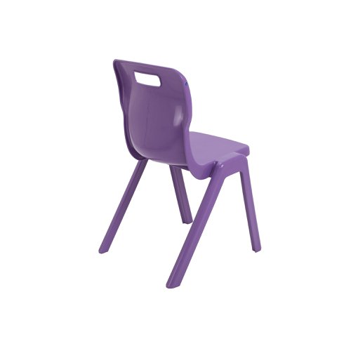 Titan One Piece Classroom Chair 482x510x829mm Purple KF78529