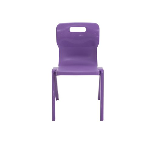 Titan One Piece Classroom Chair 482x510x829mm Purple KF78529