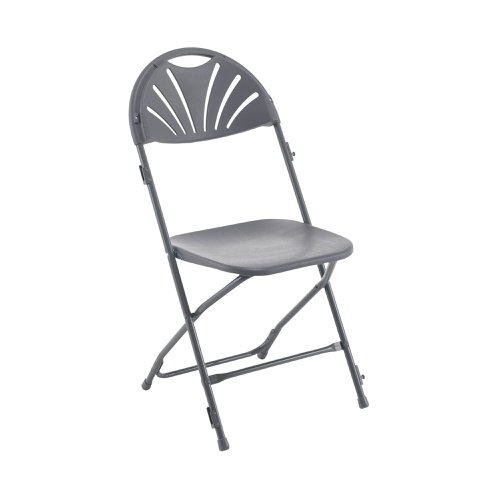 Titan Folding Chair 445x460x870mm Charcoal KF78657 | Titan