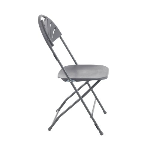 Titan Folding Chair 445x460x870mm Charcoal KF78657 | Titan