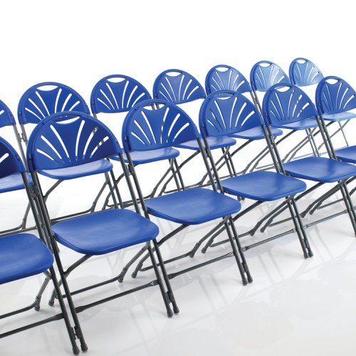 Titan Folding Chair 445x460x870mm Blue KF78658 | KF78658 | Titan