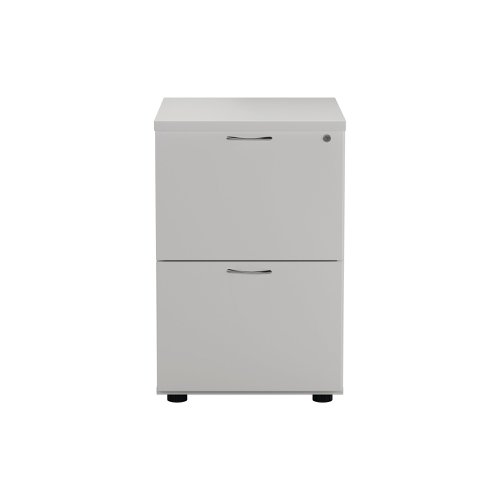 Jemini 2 Drawer Filing Cabinet 464x600x710mm White KF78666 | VOW