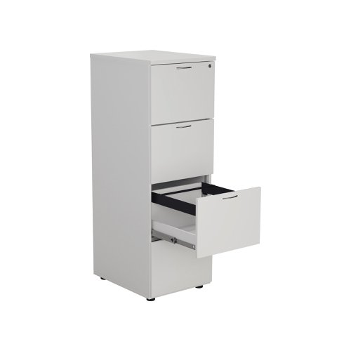 Jemini 4 Drawer Filing Cabinet 464x600x1365mm White KF78667