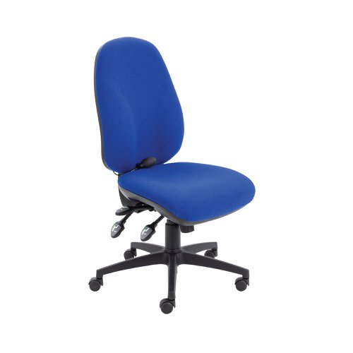 Arista High Back Ergonomic Task Chair 700x700x1040-1160mm Blue KF78700