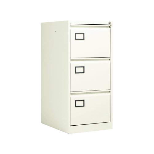 Jemini 3 Drawer Filing Cabinet 470x622x1016mm White KF78707 | VOW