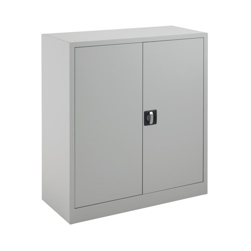 Talos Double Door Stationery Cupboard 920x420x1000mm Grey KF78752