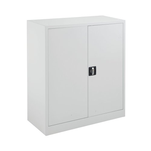 Talos Double Door Stationery Cupboard 920x420x1000mm White KF78753