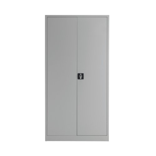 Talos Double Door Stationery Cupboard 920x420x1790mm Grey KF78754