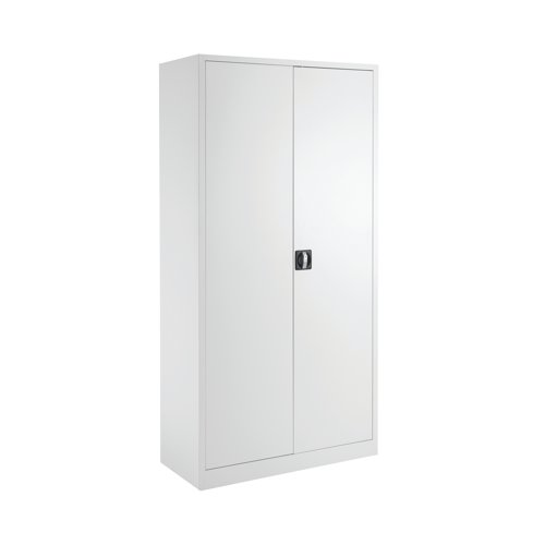 Talos Double Door Stationery Cupboard 920x420x1790mm White KF78755