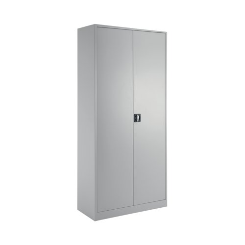 With a fully welded construction and lockable, reinforced doors, these stationery cupboards are ideal for use in virtually any environment. Supplied in a tasteful grey, the doors are wide opening for ease of access and have rubber stops for silent closing. Supplied with dual purpose shelves that are height adjustable at 36mm increments, have a weight capacity of 50kg, and are suitable for use with suspension files. Contents not included.