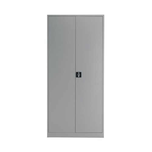 With a fully welded construction and lockable, reinforced doors, these stationery cupboards are ideal for use in virtually any environment. Supplied in a tasteful grey, the doors are wide opening for ease of access and have rubber stops for silent closing. Supplied with dual purpose shelves that are height adjustable at 36mm increments, have a weight capacity of 50kg, and are suitable for use with suspension files. Contents not included.