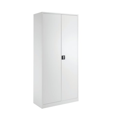 Talos Double Door Stationery Cupboard 920x420x1950mm White KF78757