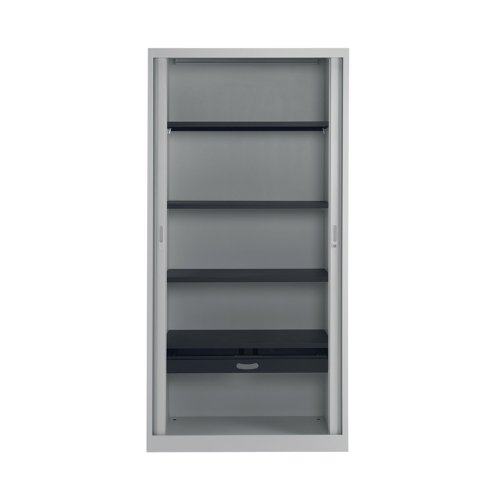 Talos Side Opening Tambour Unit 1000x450x1950mm Grey KF78760