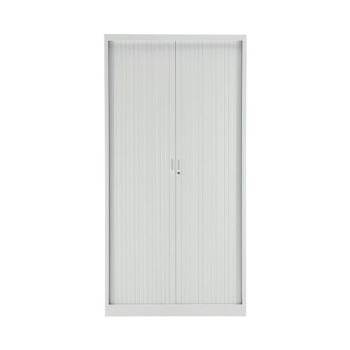 Talos Side Opening Tambour Unit 1000x450x1950mm White KF78761