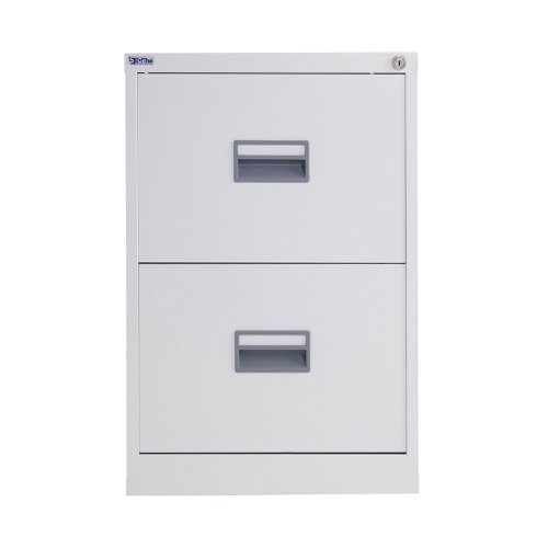 Talos 2 Drawer Filing Cabinet 465x620x700mm White KF78765