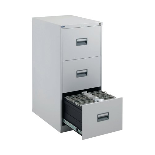 Talos 3 Drawer Filing Cabinet 465x620x1000mm White KF78769 | VOW