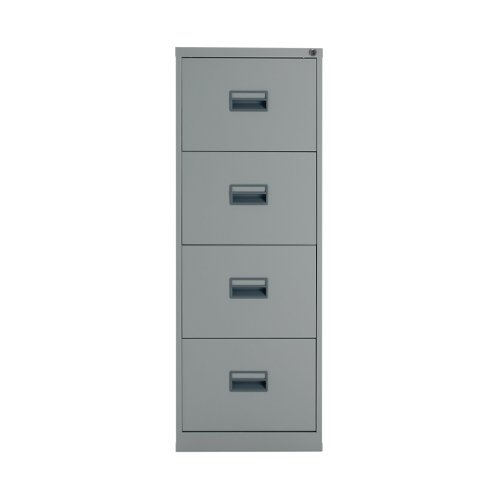 Talos 4 Drawer Filing Cabinet 465x620x1300mm Grey KF78772 | VOW